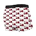 Yuyuy Red Firefighter Fire Truck Mens Boxer Briefs Ride-Up Underpants sports panties fashion casual knickers