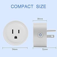 Vista 8 de ExIoTy Enchufe inteligente, funciona solo con Alexa, configuración simple con un comando de voz, control de voz, control remoto, temporizador