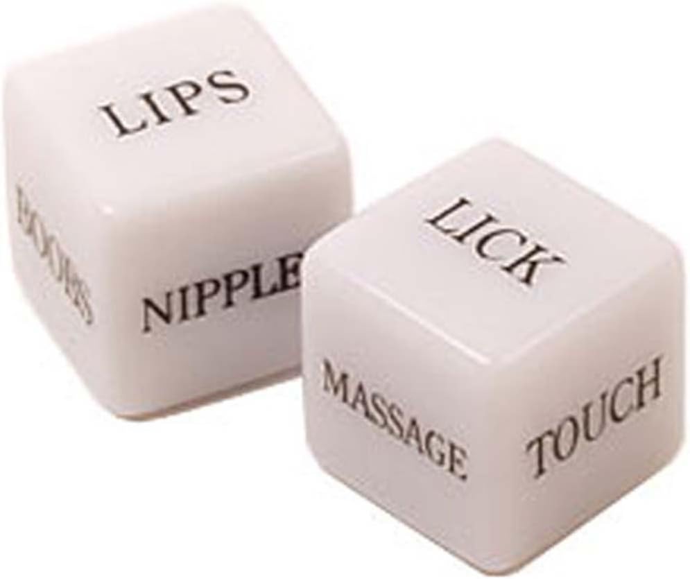 Erotic dice - glow in the dark
