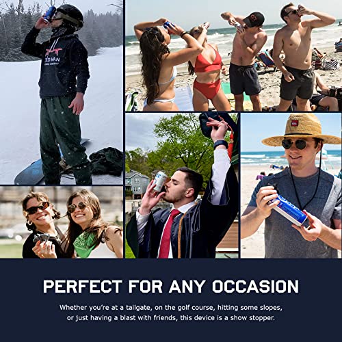 The Krak\'in 2.0 - Innovative Shotgun Tool with Built-in Funnel - Great for Tailgate, Golf Course, Beach, Grad Party, Bachelorette Party, College House Party, Spring Break, Snowboarding, etc. - Thumbnail 5