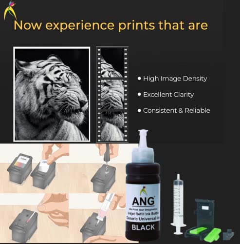 ANG Refill Black Cartridges Compatible for - h.p 805, 682, 802, 678, 901,818, 21, 22, 680, 27, 703, 704, 803, 685, 862, 920, 808, 960 100gms Black... - Image 5