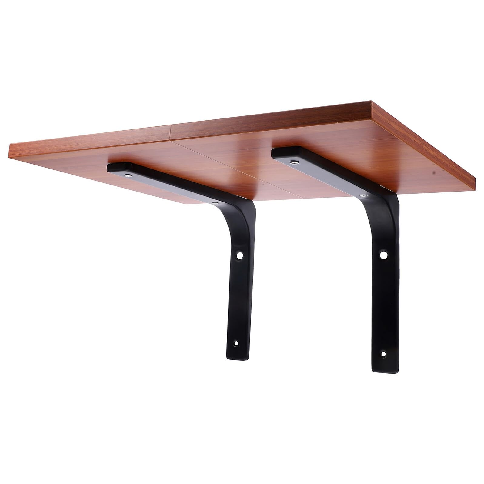 Supports d'étagère murale en bois et métal Hemobllo pour décoration intérieure solide