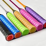 Raweao Griffband 6 Stück, Anti-Rutsch Tennis Griffbander Overgrip, Selbstklebendes Grip für Tennisschläger, Badminton Schläger Overgrip Squash Schläger