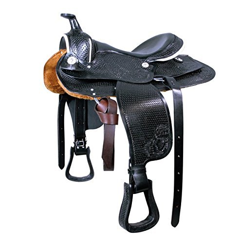 Westernsattel, hellbraun Pony