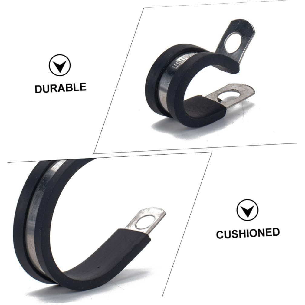 Collier de Serrage Noir, 45 Pièces, en Acier Inoxydable 304