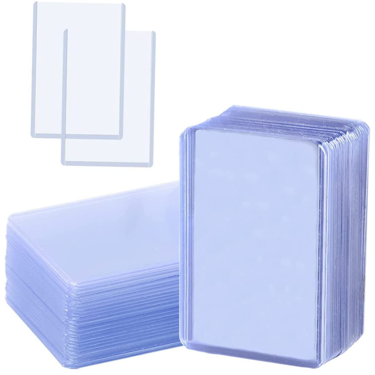VICASKY Bustine Protettive 100 Pezzi in Pvc Trasparente per Carte da Gioco Resistenti ai Graffi e Protezione Carte da Gioco per Collezioni