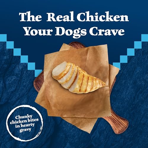 Image of Blue Buffalo Wilderness Trail Toppers Chicken Wet Dog Food, 3 oz, 24 ct