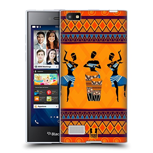 Head Hülle Designs Afrikanisch Ethnischer Tanz Soft Gel Handyhülle Hülle kompatibel mit BlackBerry Leap