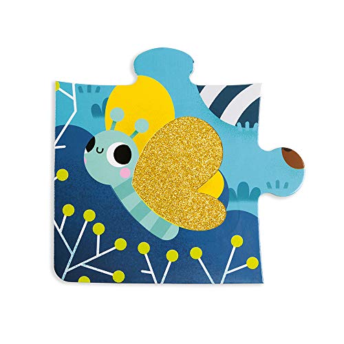 Janod Tactile Puzzle Forest Animals - 20 Pcs - Ages 24+ Months - J02685 - Image 12