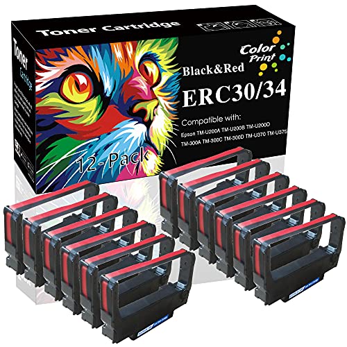 Colorprint Compatible ERC30 Cinta para Epson Pack 12 miniatura 1