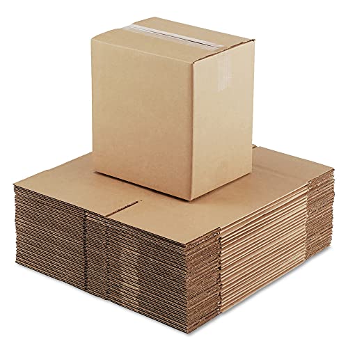 General Supply 11812 Brown Corrugated - Fixed-Depth Shipping Boxes 11 1/4l X 8 3/4w X 12h, 25/Bundle