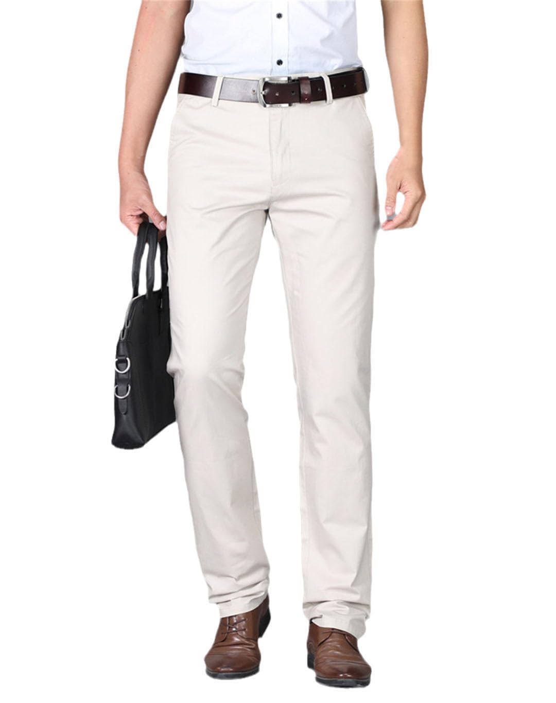 Vogrtcc Pantalones De Vestir para Hombre Pantalones De Negocios Pantalones De Traje Casual De Oficina