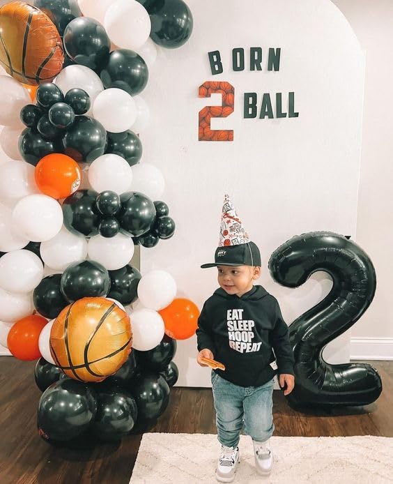 Image of Black Number 4 Balloon 40 Inch, 4th Birthday Party Decorations, Giant 4 Foil Balloon for Party Supplies