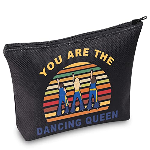 WZMPA Mamma Mia Bolsa de cosméticos Mamma Mia Comedy Fans Gift You Are The Dancing Queen Bolsa de maquillaje con cremallera para amigos familiares, Reina bailando