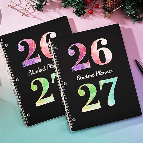 Student Planner 2026-2027 - Academic School Planner 2026-2027 from Aug. 2026 - Jun. 2027, 8.5" × 10.8" Weekly Lesson Organizer, Strong Twin-Wire Binding, Monthly Tabs - Image 8