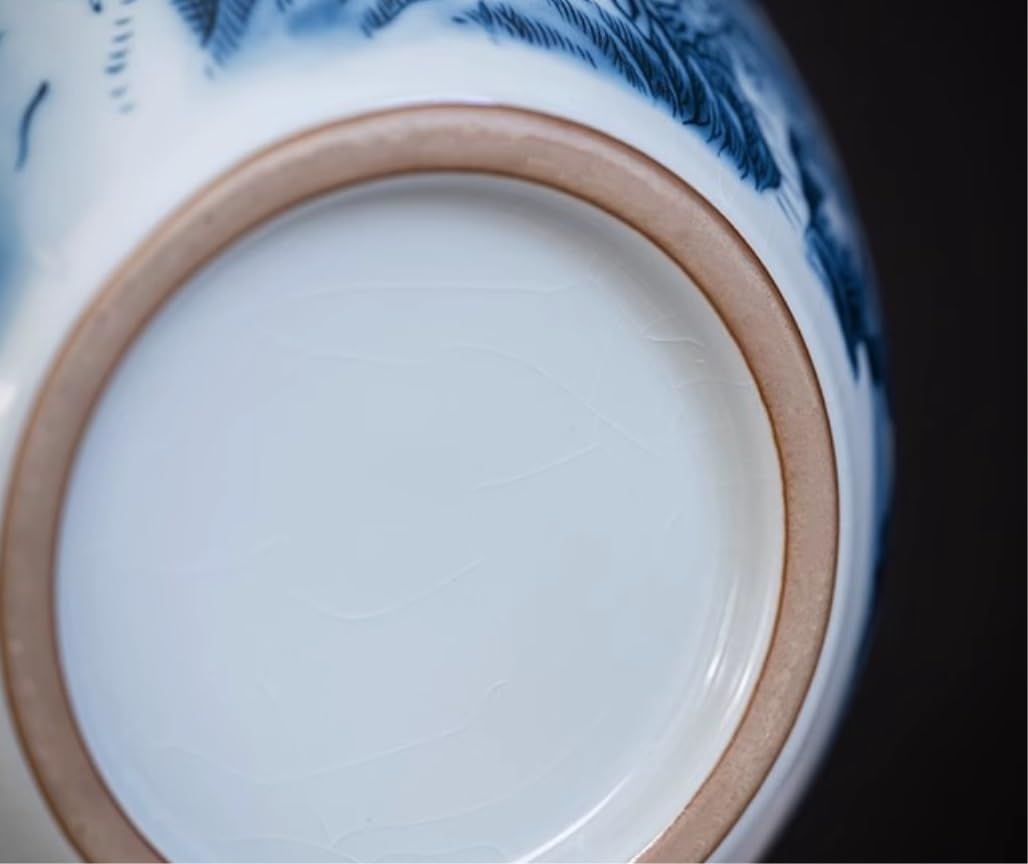 Chiński ceramiczny słoik na imbir wazony kwiatowe z pokrywką złota...(19 * 22cm)
