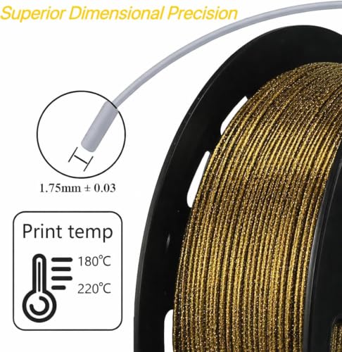 Image of Galaxy PLA Filament 1.75mm, Multi Color Glitter, 4 Pack