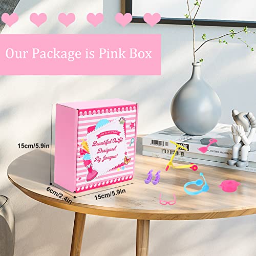 image for JANYUN Total 114pcs -16 Pack Doll Clothes Party Gown Outfits Set for D