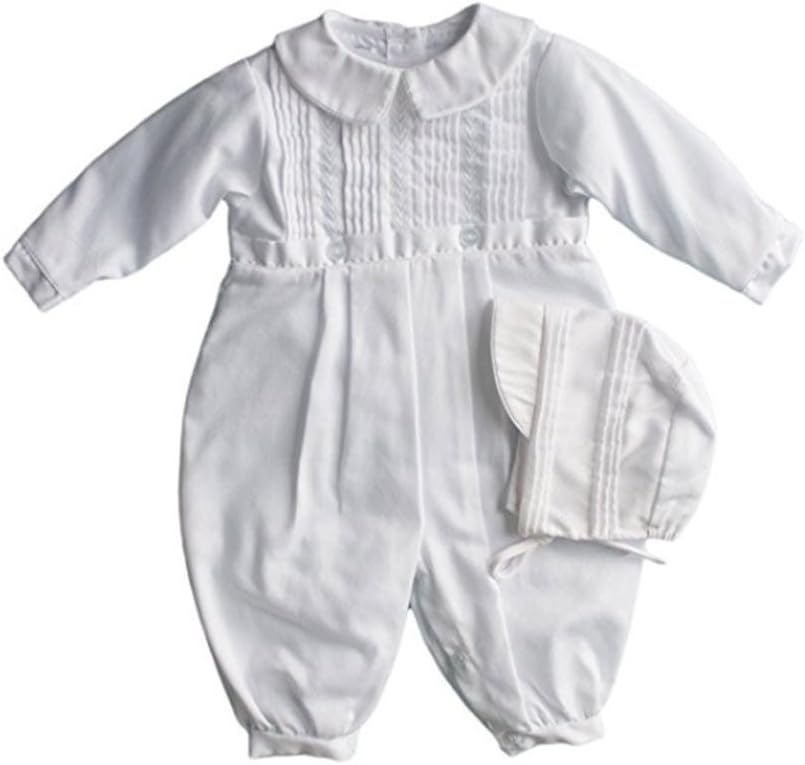 Connie's Kids Baby Boys Christening Longall With Hat (24 Months)