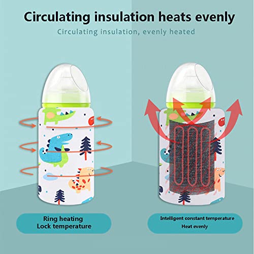 Aquecedor De Mamadeira Portátil Usb,tampa De Armazenamento Do Aquecedor De Viagem De Leite,Termostat