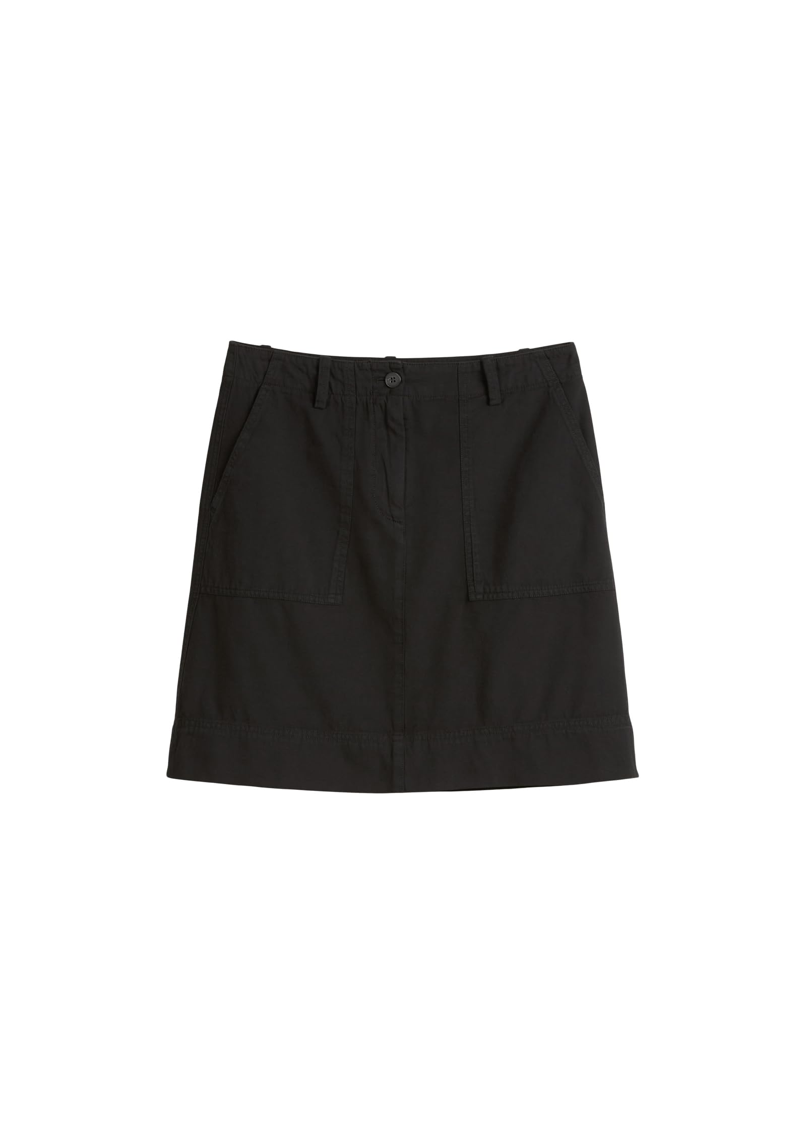 Marc O'Polo Damen Minirock aus Baumwoll-Leinen-Mix Tailored Fit