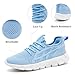 MGBDSZ Women's Running Sneakers Walking Tennis Slip on Shoes Fashion Gym Non Slip Comfort Lightweight Athletic Casual Fitness Sports Workout Shoes for Women Light_Blue Size US 8.5