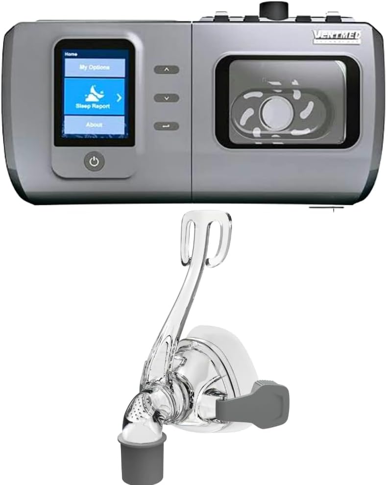 TenTabs Ventmed DS8 BiPAP ST30 Machine with Humidifier & Nasal Mask (Large) | Bi-Level Positive Airway Pressure Device with EPR | Respiratory Support for Sleep Apnea, CPAP & Breathing Therapy