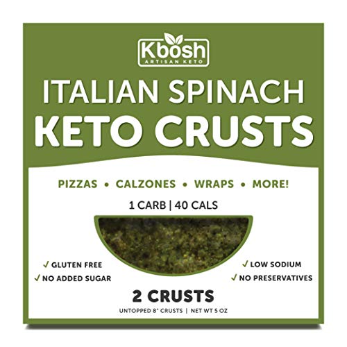 Kbosh Keto Crusts - The #1 Italian Spinach Keto Pizza Crust - Only