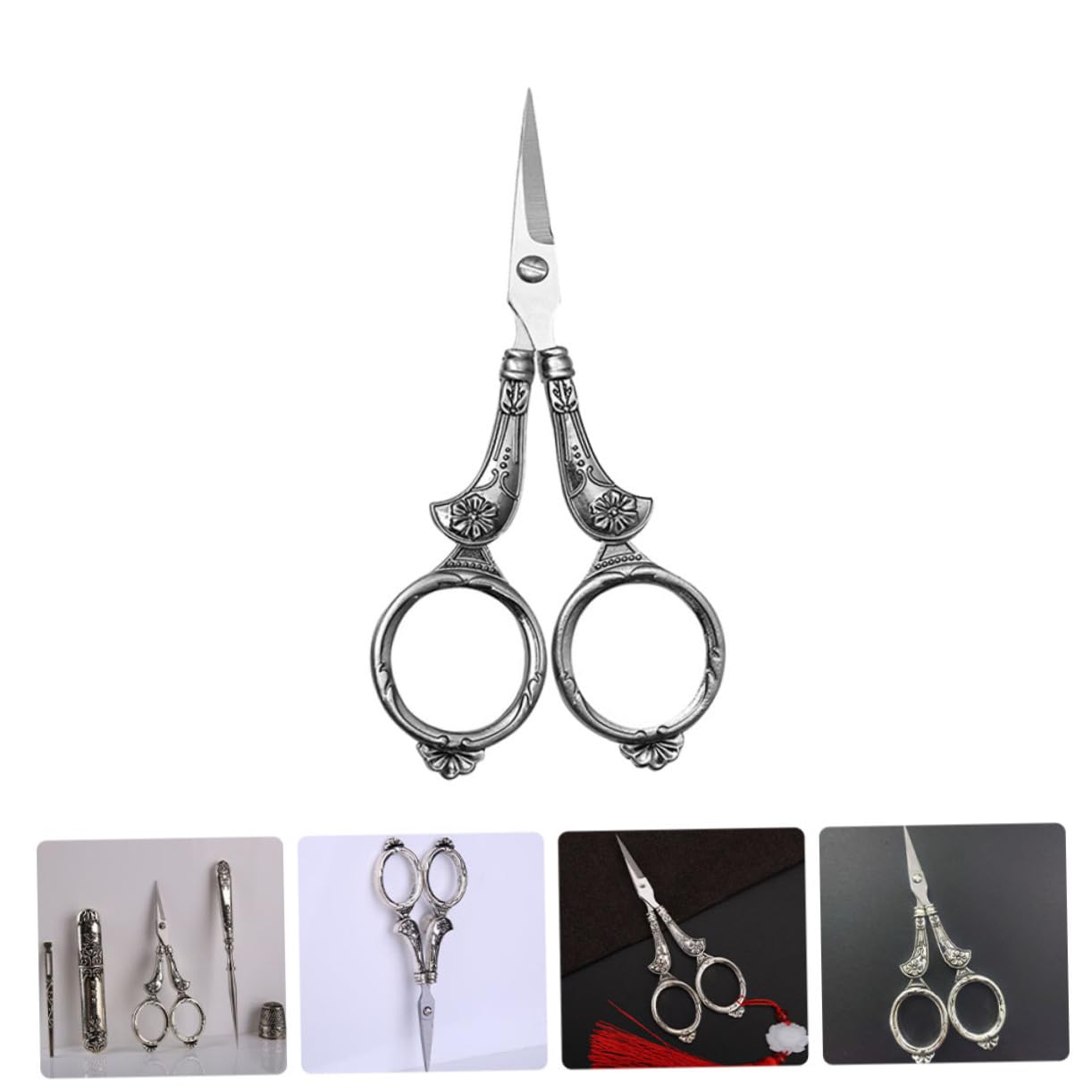 Operitacx 2pezzi Forbici Da Ricamo Vintage Acciaio Inossidabile Eleganti e Leggere Per Cucito e Fai Te Come Per Amanti Del Ricamo e Della Sartoria