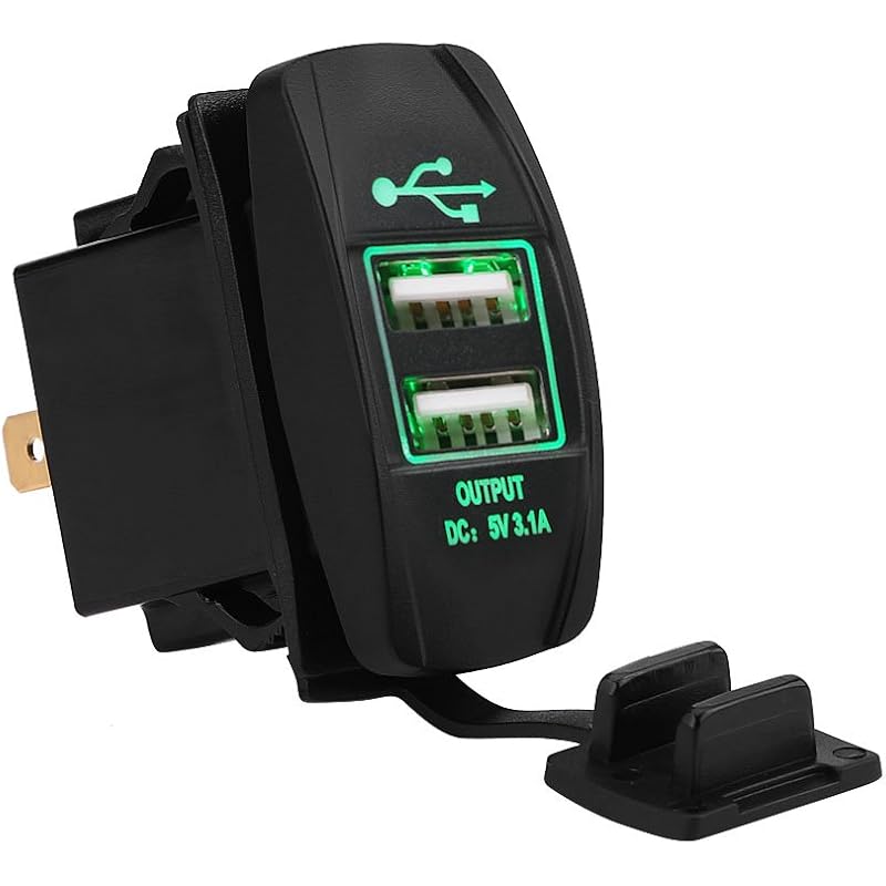 車のusbポート ポートusb車の充電器usb車の充電器usb電源アダプタ防水1224v 3 1aデュアルusbポートled付き車の充電器ソケット電源アダプタ 青 Aqvjpqufoj Godawaripowerispat Com