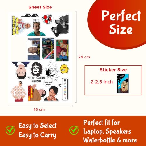 Image of CodersParadise Funny Meme Sticker Pack - Waterproof Vinyl Self-Adhesive Stickers for Laptop, iPhone, Water Bottle & Computer | Durable, Residue-Free Trendy Meme Decals (Pack of 61)