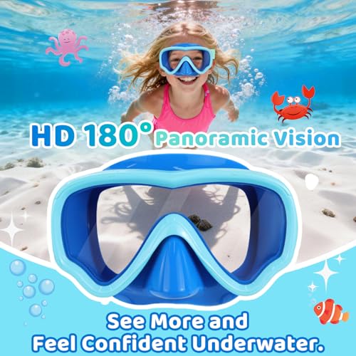 Gafas de Natación para Niños con Cubierta de Nariz, Máscara de Tela Antivaho para Natación 3-15 miniatura 6