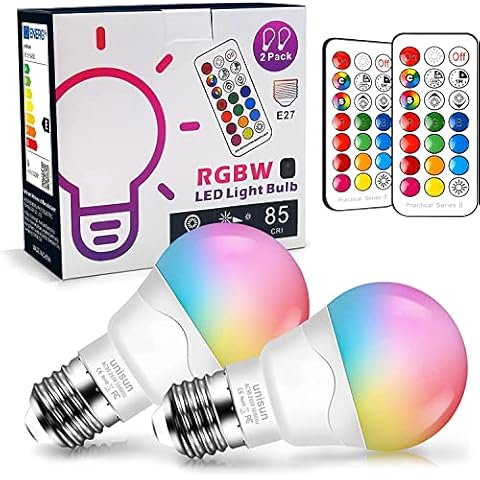 Unisun Colour Changing LED Bulb with Remote Cover