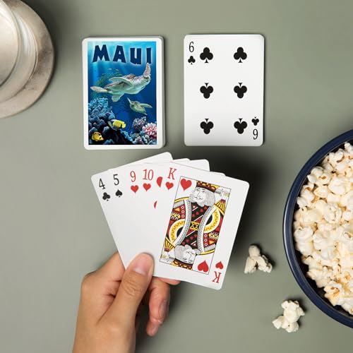 Lantern Press Maui Hawaii Naipes Póker 52 Cartas miniatura 2