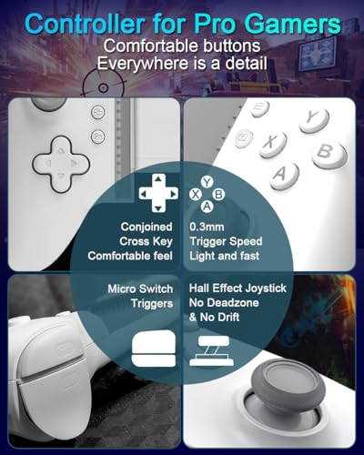 ATUTEN Phone Gaming Controller for iPhone 15/16 and Android (USB-C), Turn Your Phone into a Gaming Console, Play Ps Portal, Roblox, Cloud Game, Xbox, App Games, Dual Hall Linear Trigger - Image 6