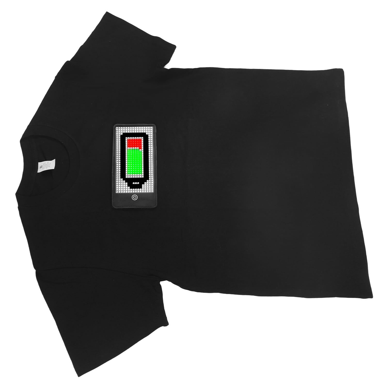 Bewinner T-Shirt LED avec écran programmable - T-Shirt Lumineux Bluetooth, Contrôle APP, Batterie intégrée 1500mAh (Taille XXL)
