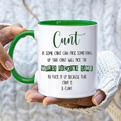 Rude Mug, Green - Image 2