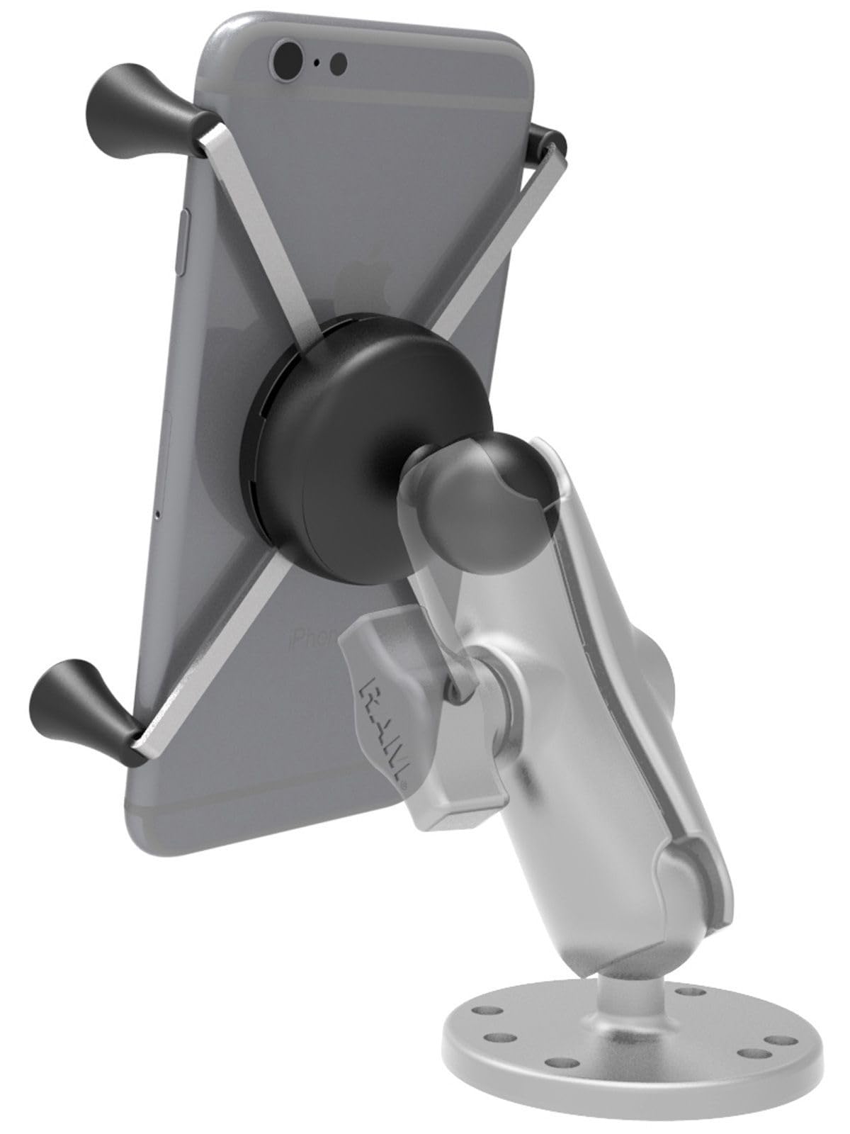 Ram Mounts Motorrad-Navigationsgeräthalterung X-Grip® Universalhalter für Smartphones groß RAM-HOL-UN10BU, Unisex, Multipurpose, Ganzjährig, schwarz