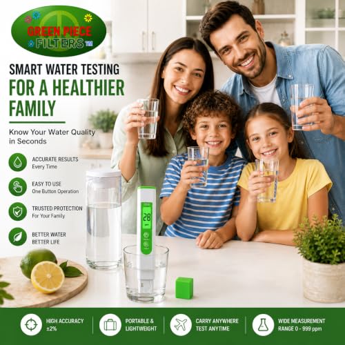 Image of Green Piece Digital TDS Meter for Water Testing | Measures TDS & Temperature