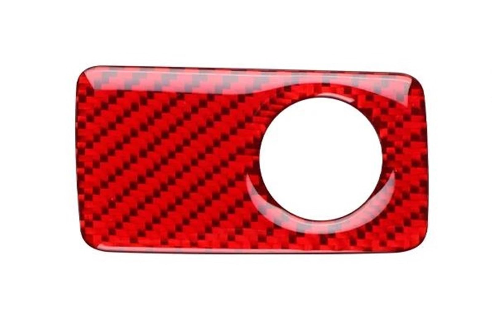Ousduo For Rhd Red Carbon Real Soft Carbon Fiber Sticker For Kia For Stinger 2019 2020 2021 2022 2023 Lhd Rhd Car Co-Pilot Golve Box Interior Trim Interior Decal Trim(For Rhd Red Carbon)