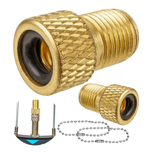 Fahrrad Ventil Adapter, 2 Stück, für Blitz- und Prestaventil auf...