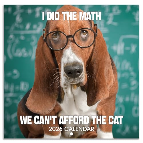 2026 Wall Calendar - Funny Dogs Wall Calendar 2026, Jan. 2026 - Dec. 2026, 12