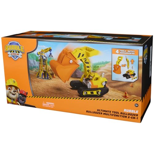 Rubble & Crew Rubble’s Ultimate Tool Bulldozer Vehicle & Collectible Figure - image 8