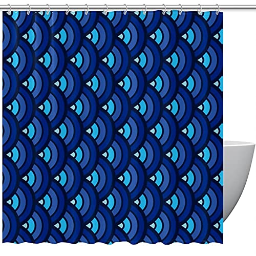 Rideau de douche imperméable anti-éclaboussures 183x183cm avec crochets - 2