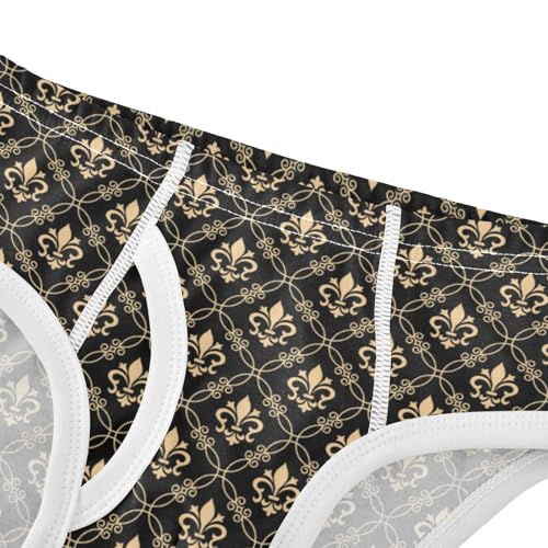 Boys' Exclusive Briefs Toddler Underwear 95% Combed Cotton Boxerbriefs 2T Fleur - De - Lis Pattern Mandala 94