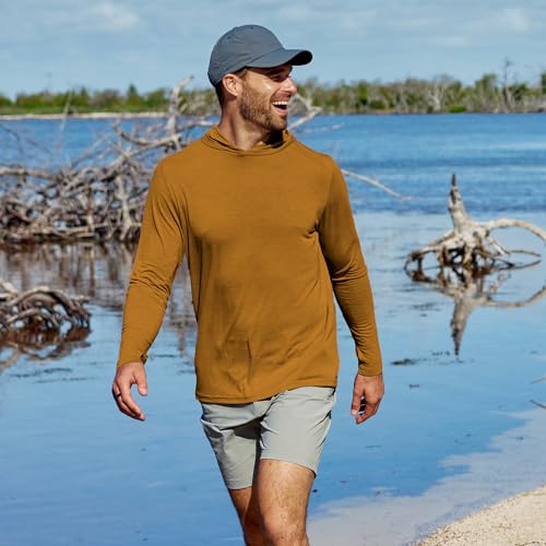 Free Fly Men's Shade Hoodie - UPF 50+ Sun Protection Moisture Wicking, Breathable Bamboo Viscose Outdoor Shirt for Men4