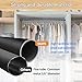 Closet Rod for Hanging Clothes, 28 to 74 Inch Adjustable Extender Closet Hanging Rods, Heavy Duty Tension Metal Extender Closet Pole for Wardrobes(Matte Black)