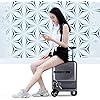 Durable Smart Electric Luggage Cycling Boarding Suitcase 2024 Inch Hardside Luggage Security Anti Theft Travel Artifact Carry On