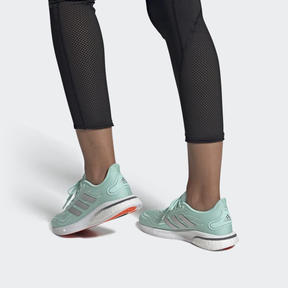 adidas Womens Supernova Running Shoe, Frost Mint/Silver, 7.5 US