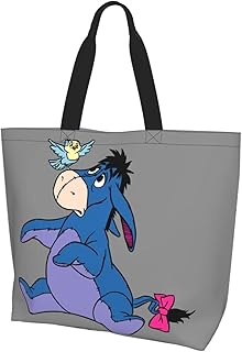 [RFSHOP] ショルダーバッグ イーヨー まのプーさん レディース トートバック エコバッグ 買い物バッグ 肩掛けバッグ 大容量 防水 キャンバス 収納バッグ 手提げ袋 人気 かわいい ハンドバッグ 旅行 通学 通勤 プレゼント